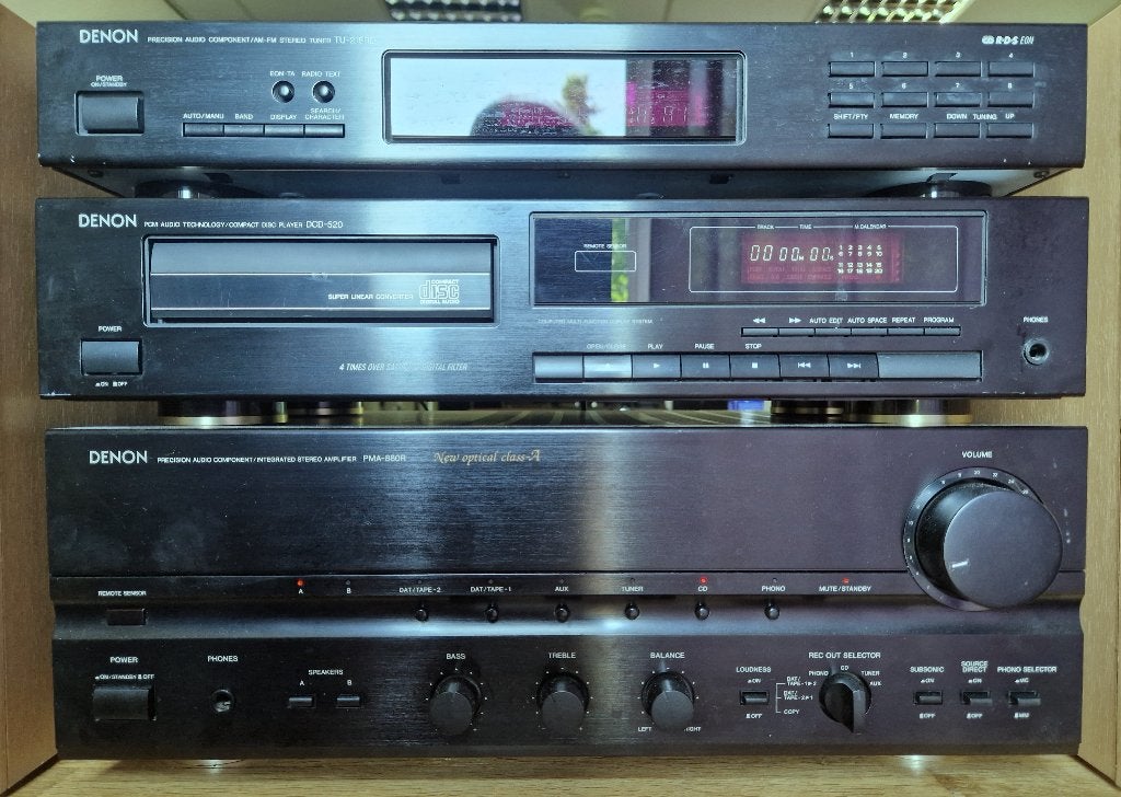 DENON stereo set 2 x 75 Watt, Ophalen, Gebruikt, Losse componenten, Denon