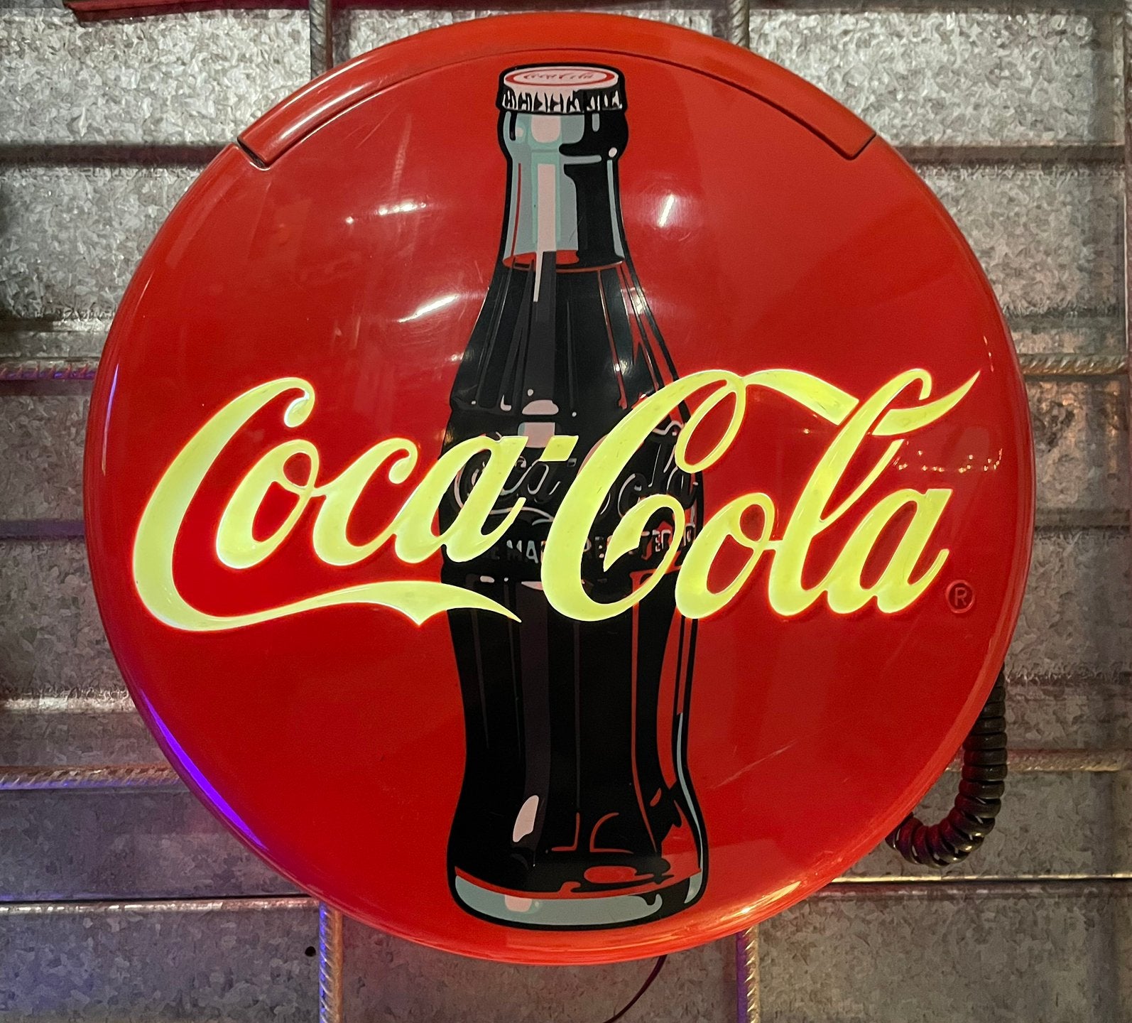 Coca Cola telefoon retro vintage, Ophalen, Gebruikt, Overige typen