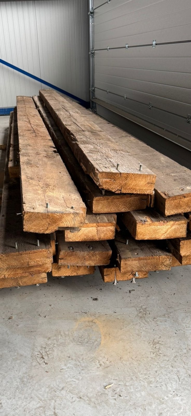 Stapel grenen balken, Ophalen, Gebruikt, 250 cm of meer, Balken