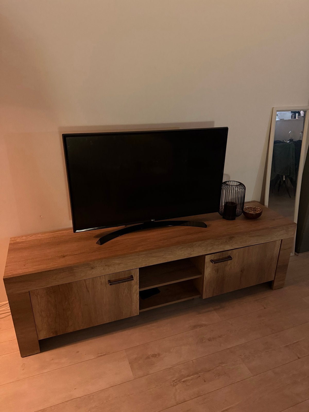 Leen Bakker TV-meubel - Robuust en Stijlvol, Ophalen, Gebruikt, 150 tot 200 cm, Minder dan 100 cm