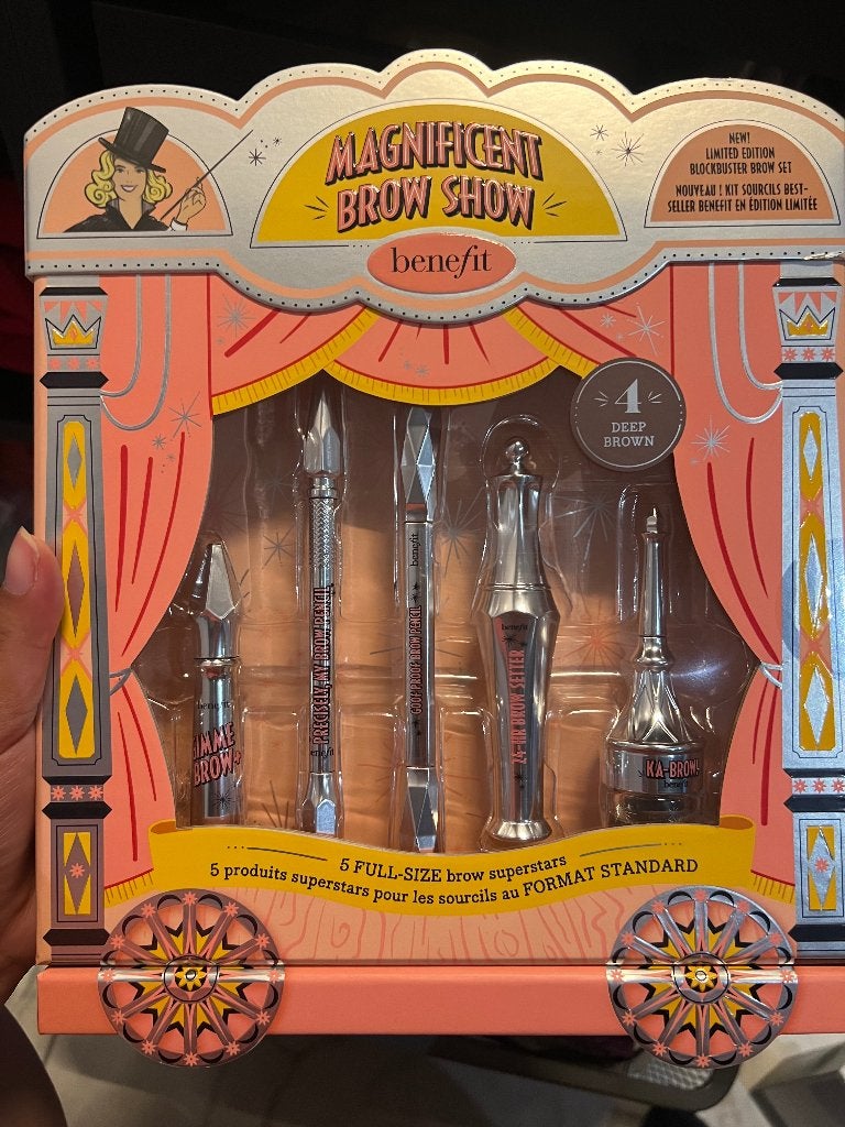 Benefit brow set 4 deep brown, Ogen, Bruin, Nieuw, Ophalen of Verzenden