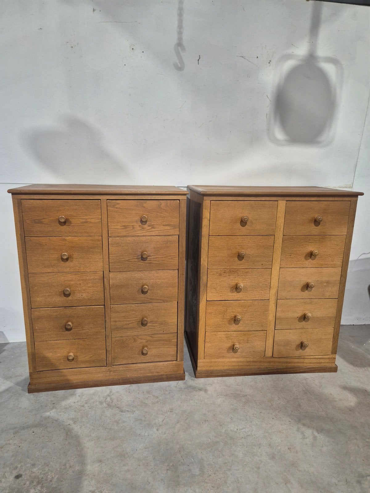 2 vintage apothekers winkel ladekasten, Gebruikt, Onbekend, Onbekend, 25 tot 50 cm