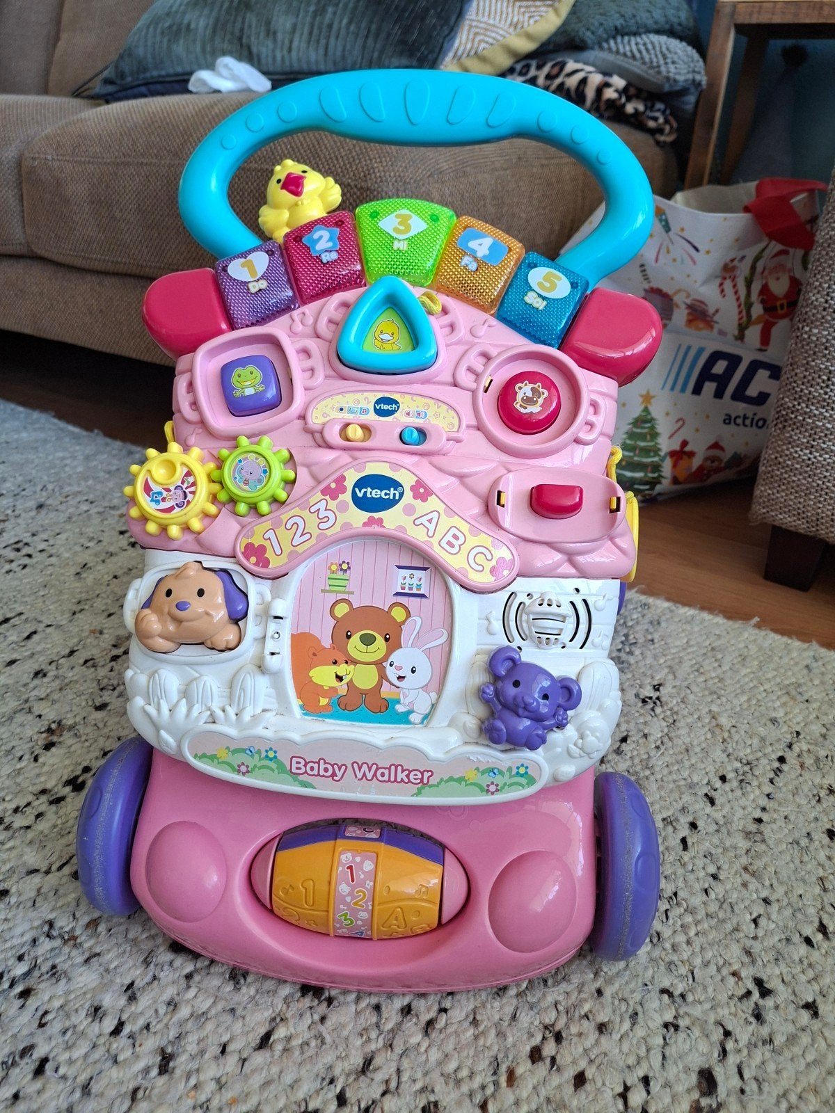 VTech Loopwagen met Geluid - Roze Baby Walker, Ophalen, Gebruikt, Overige typen, Met geluid