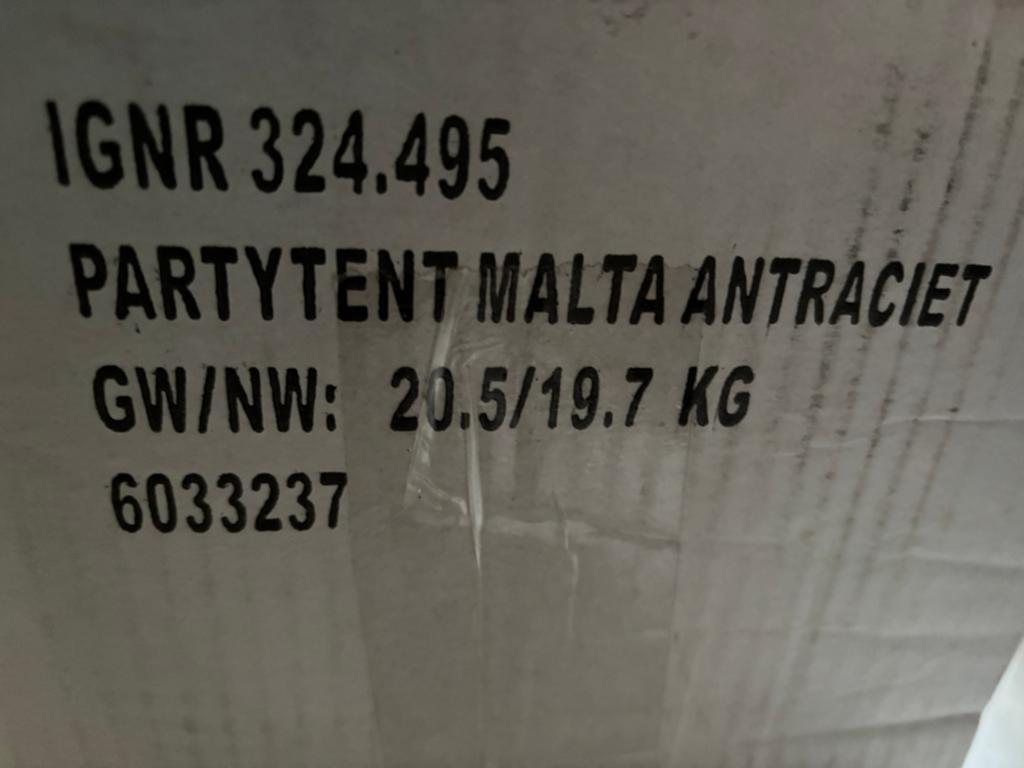 , Partytent malta antraciet 3x4, Tuin en Terras, Partytenten, Ophalen, Nieuw, Minder dan 5 meter