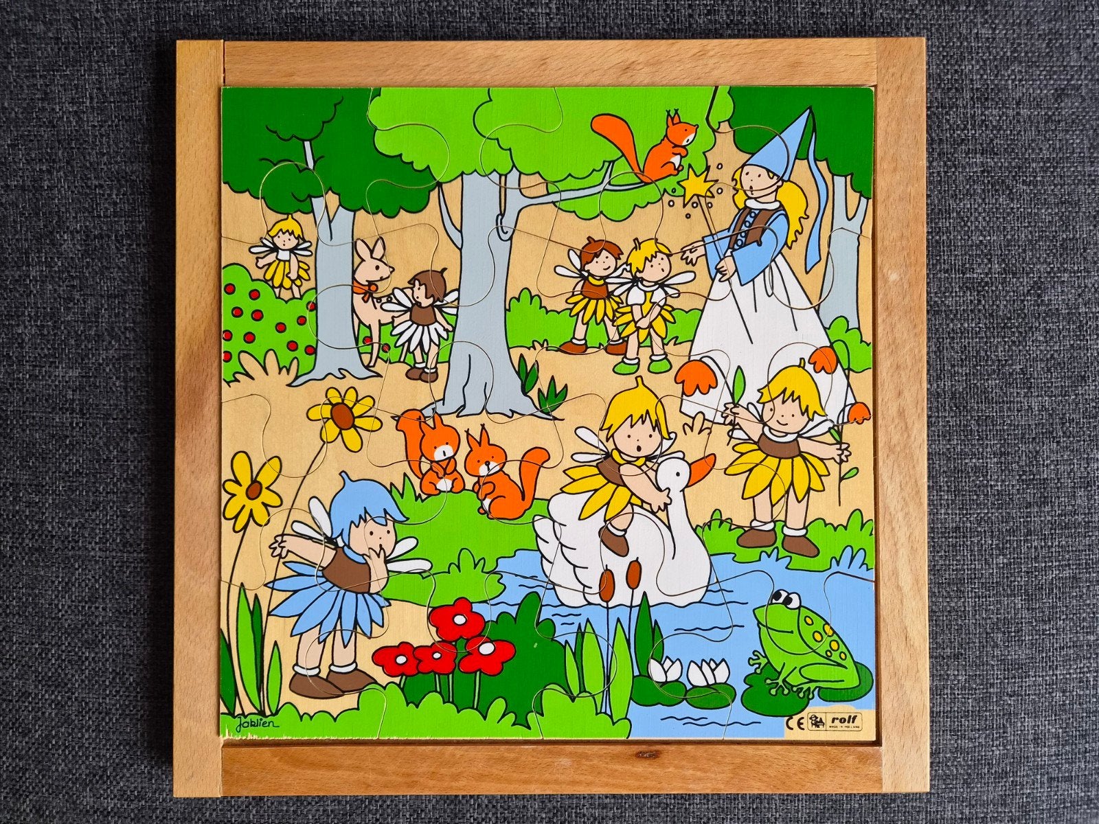 Rolf houten puzzel Elfjes (16 stukjes), Ophalen of Verzenden, Gebruikt