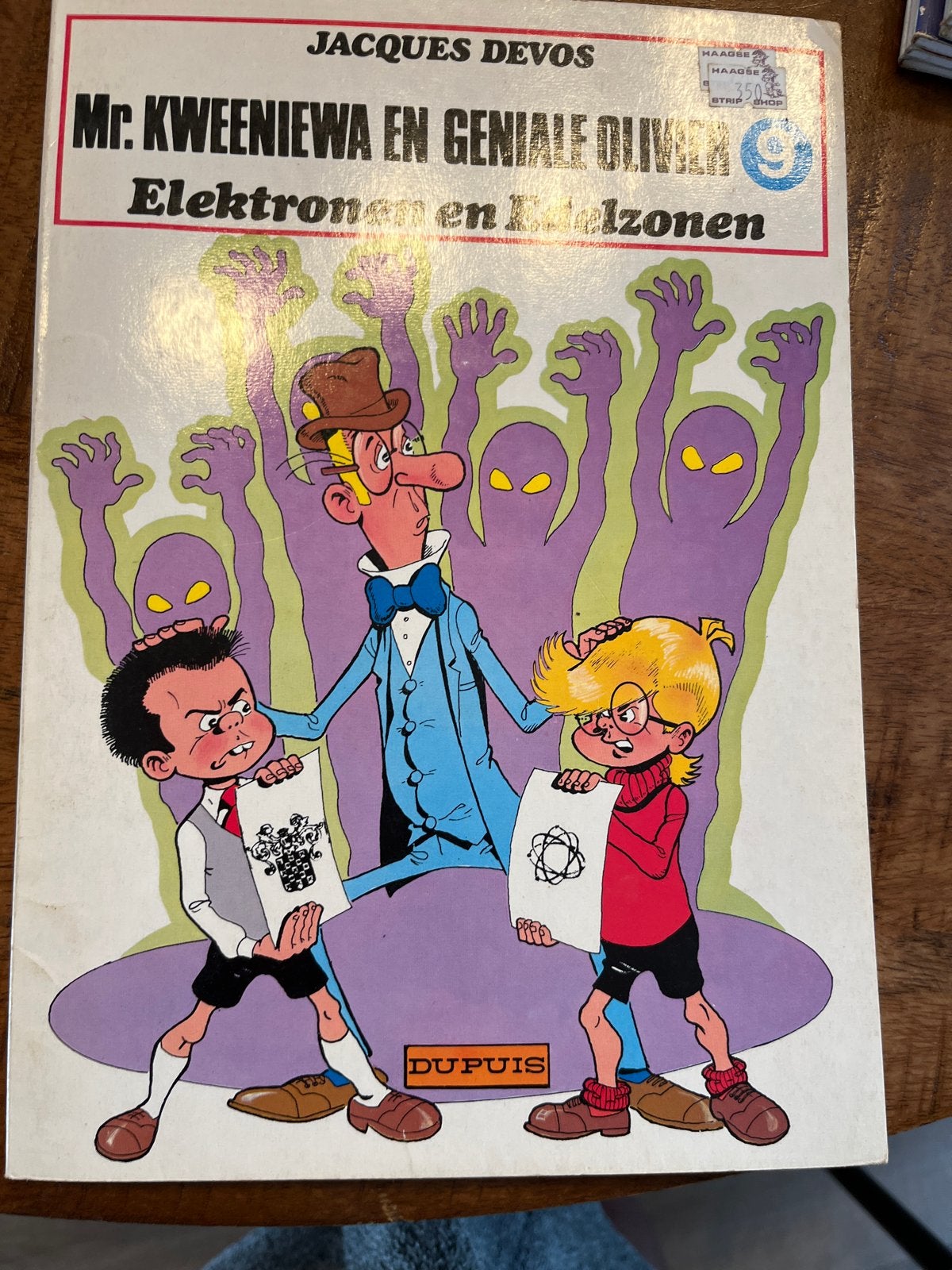 Mr. Kweeniewa en Geniale Olivier - Elektronen en Iets, Boeken, Eén stripboek, Ophalen of Verzenden, Gelezen