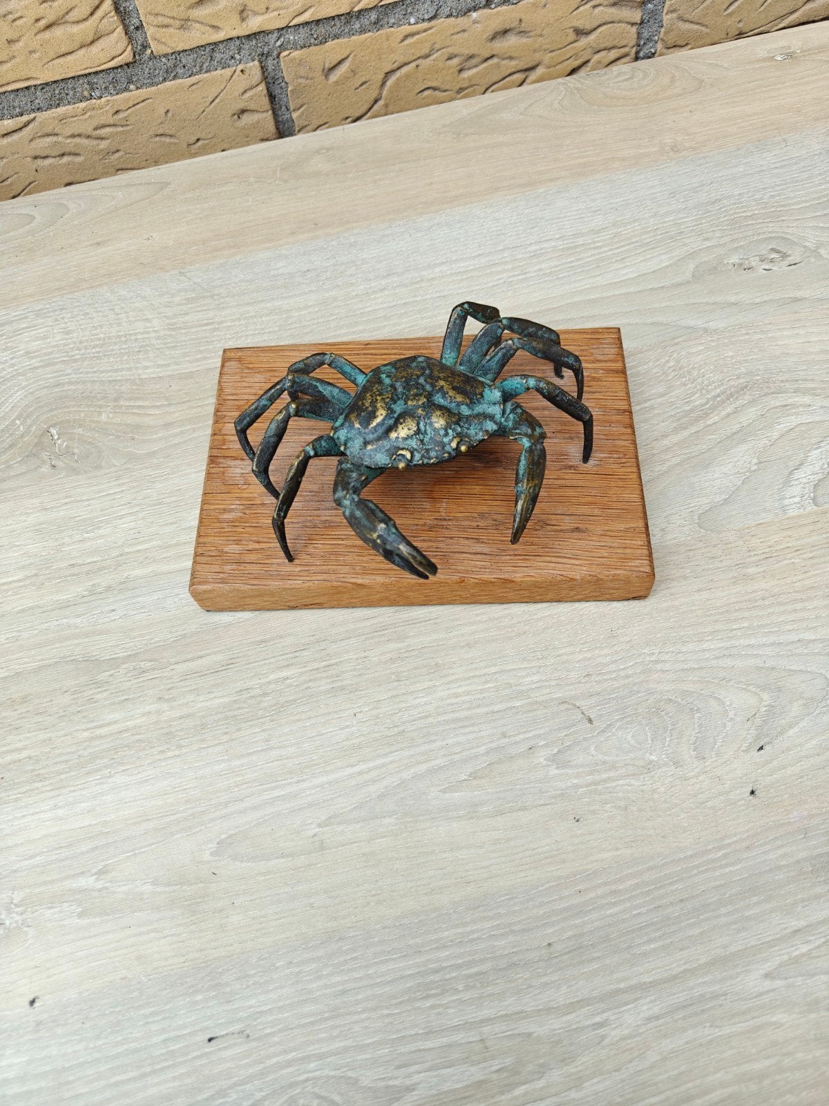 bronzen krab, Ophalen of Verzenden, Houten stempel