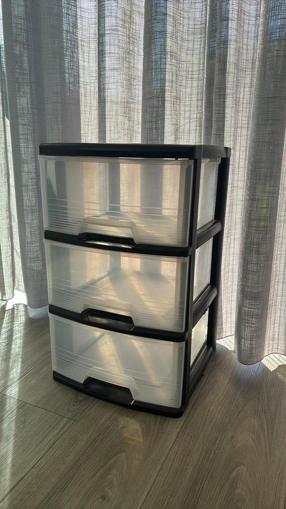 Plastic ladeblok, Huis en Inrichting, Kasten | Ladekasten, Ophalen, Zo goed als nieuw, 3 of 4 laden, Minder dan 100 cm