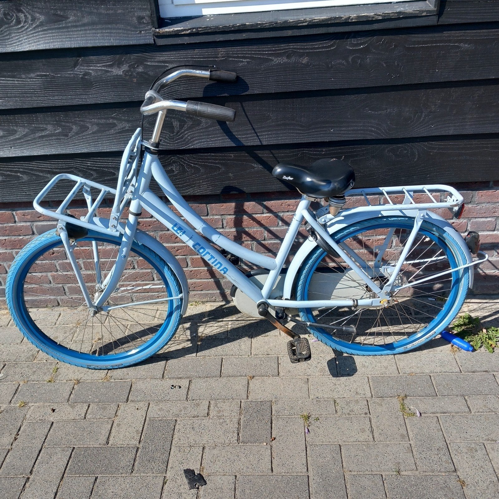 Cortina U4 transportfiets 24 inch blauw opknapper, Fietsen en Brommers, Ophalen, Terugtraprem, Cortina U4 transportfiets, Versnellingen