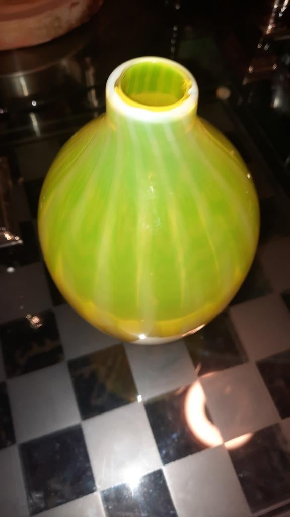 Unica leerdam floris meydam, Ophalen of Verzenden, Overige kleuren, Glas, Minder dan 50 cm
