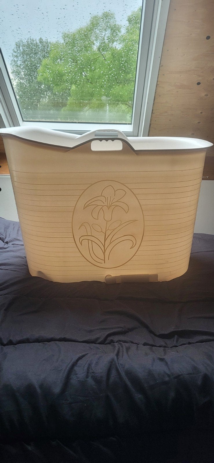 Bucket bad met nieuwe waterafvoerslang, Ophalen, Gebruikt, Badje, Overige merken