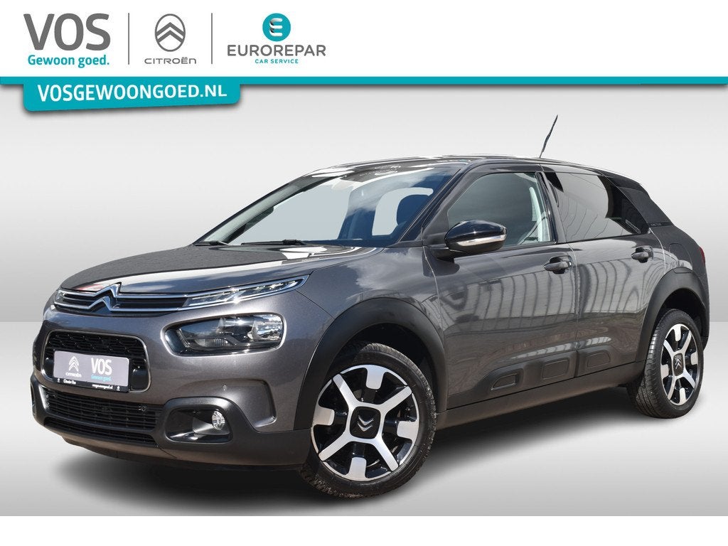 Citroën C4 Cactus PureTech EAT6 Shine Automaat | Navi | Cam, Stof, Gebruikt, Zwart, 1199 cc