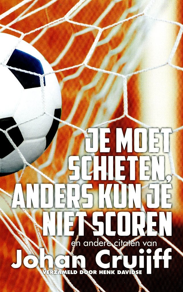 JE MOET SCHIETEN, ANDERS KUN JE NIET SCOREN, Ophalen of Verzenden, Zo goed als nieuw, Balsport