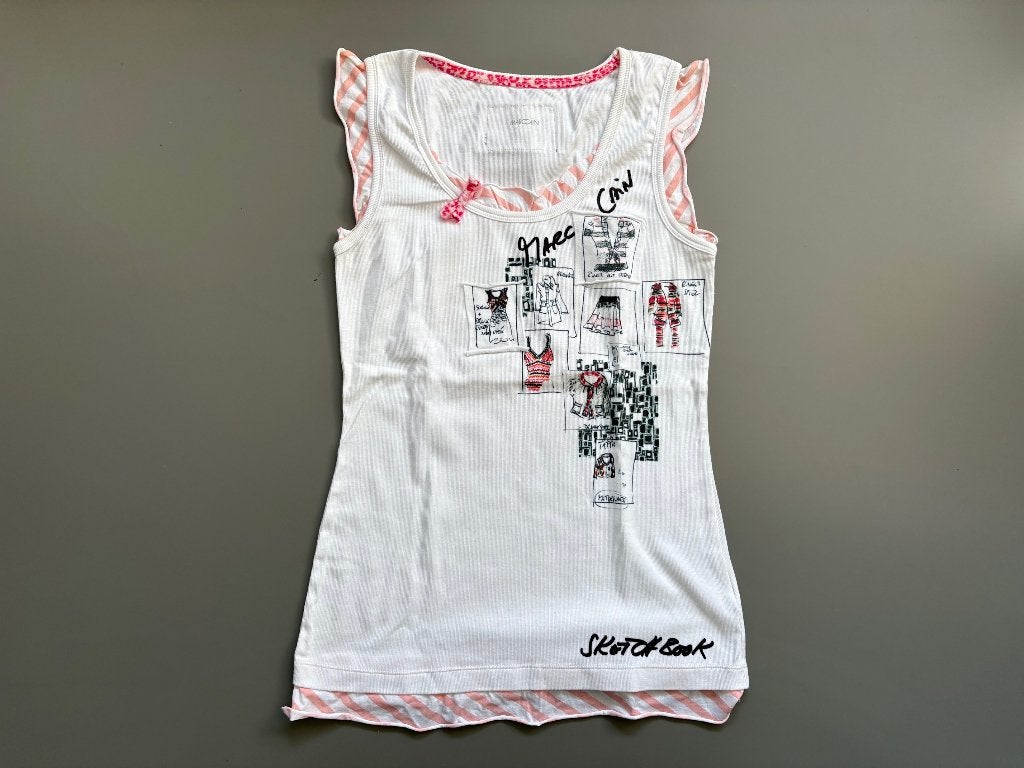 maat N3 38 M dames top topje shirt hemd Marc Cain Marccain, Maat 38/40 (M), Wit, Ophalen of Verzenden, Zo goed als nieuw