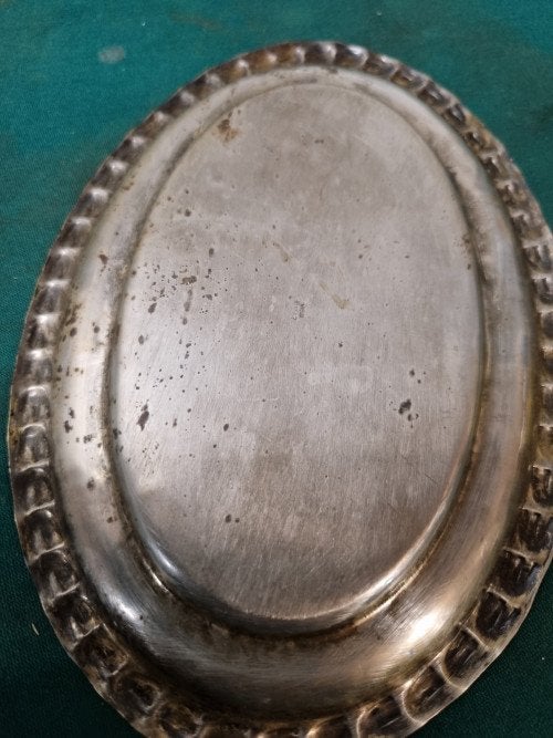 plateau antiek messing verzilverd vintage, Ophalen of Verzenden, 'T Olde Gre-j, Info@toldegrej.nl, Endepoelstraat 20f Didam