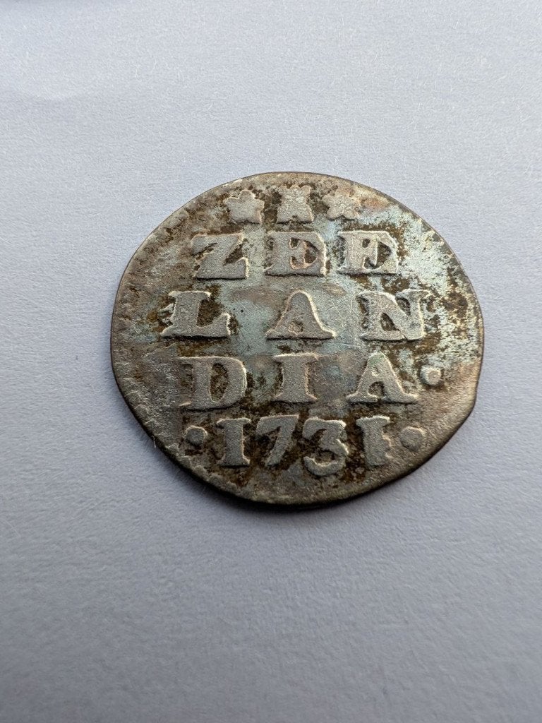 Zeeland. Dubbele stuiver 1731, Postzegels en Munten, Vóór koninkrijk, Zilver, Ophalen of Verzenden, 10 cent