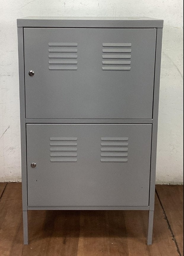 Ikea Ps lockerkast metallic grijs met slot, Ophalen, Gebruikt