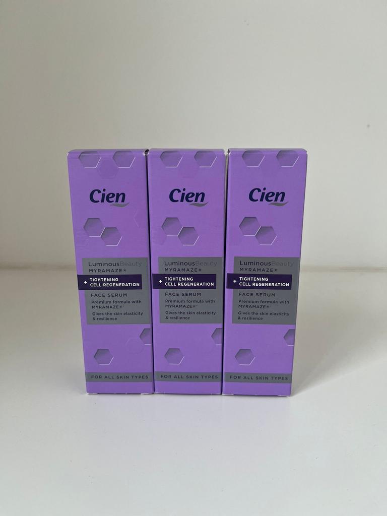 Cien Luminous Beauty Serum met Myramaze 30ml - 3 stuks, Ophalen of Verzenden, Nieuw, Gehele gezicht, Verzorging