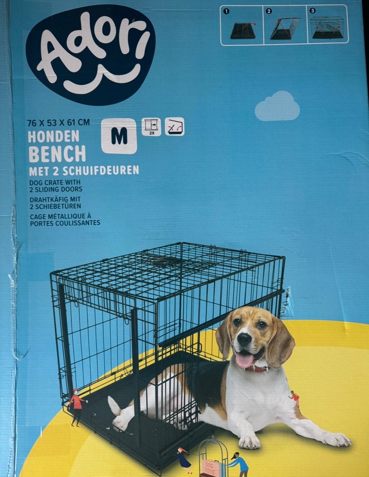 Adori hondenbench, Ophalen, Zo goed als nieuw