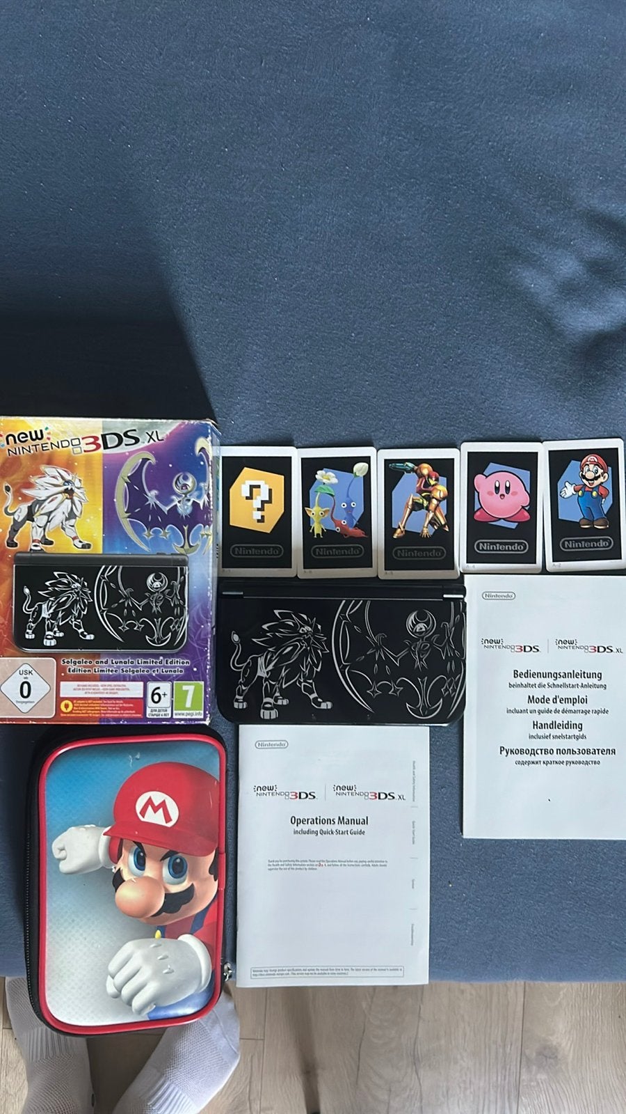 New Nintendo 3DS XL Solgaleo Lunala Limited Edition, Spelcomputers en Games, Zwart, 3DS XL, Ophalen of Verzenden, Zo goed als nieuw