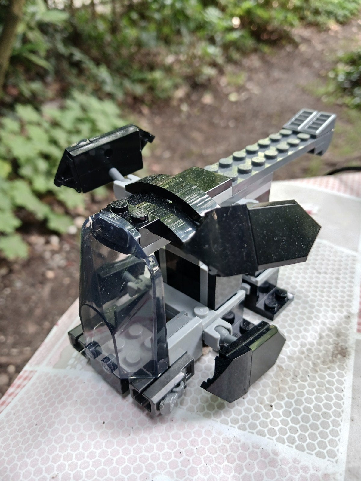 Lego-achtig bouwvoertuig - Zwart/Grijs, Ophalen of Verzenden, Gebruikt, Overige merken