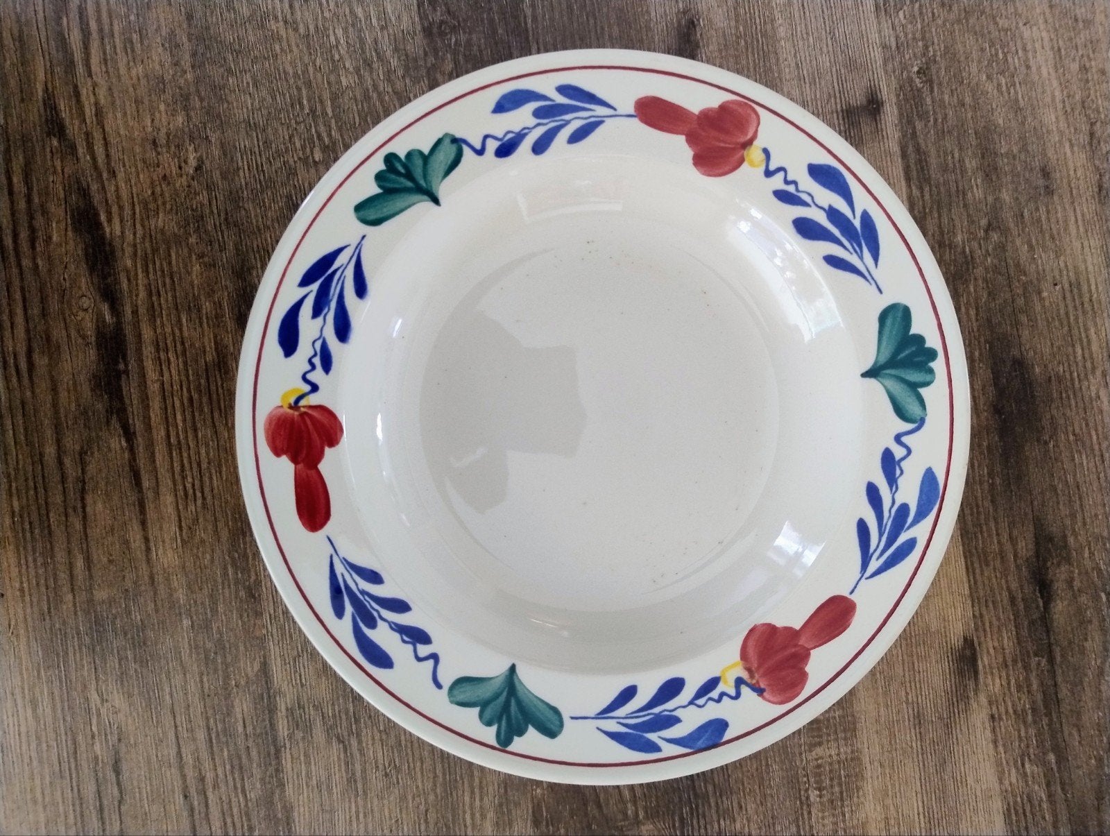 8x Boerenbont diepe borden - Zo goed als nieuw, Huis en Inrichting, Keuken | Servies, Ophalen, Keramiek, Landelijk/Boerenbont