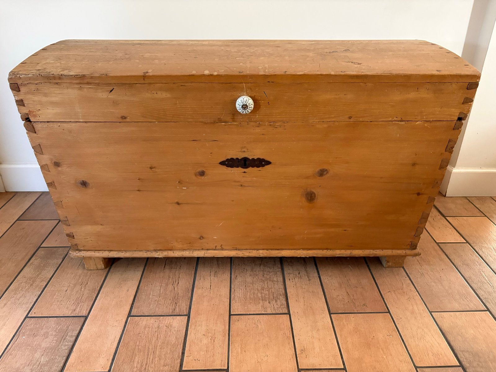 Antieke houten kist - Opbergkist - Dekenist, Antiek en Kunst, Ophalen