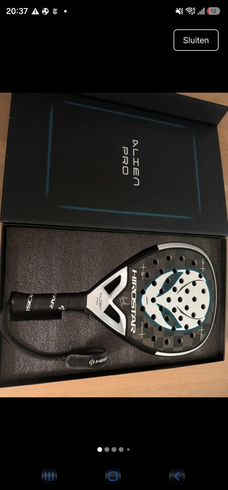 Hirostar Alien pro. Het Tolito tover-racket i, Sport en Fitness, Tennis, Ophalen of Verzenden, Zo goed als nieuw, Racket, Overige merken
