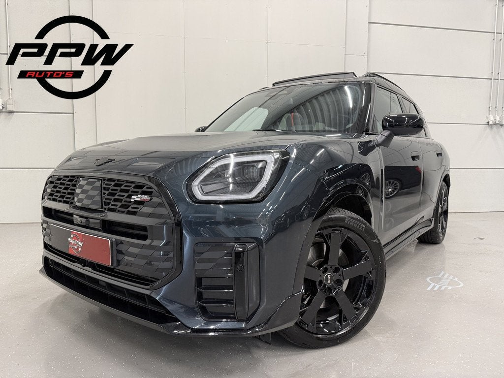 MINI Countryman 1.5 C JCW XL LEGEND-GREY/PANO/JCW-LEER+MASSA, Zwart, Met garantie (alle), Leder, Bedrijf