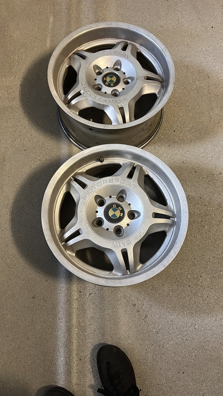 BMW MOTORSPORT E36 2-stuks achtervelg, Auto-onderdelen, Ophalen of Verzenden, Zomerbanden, Velg(en)