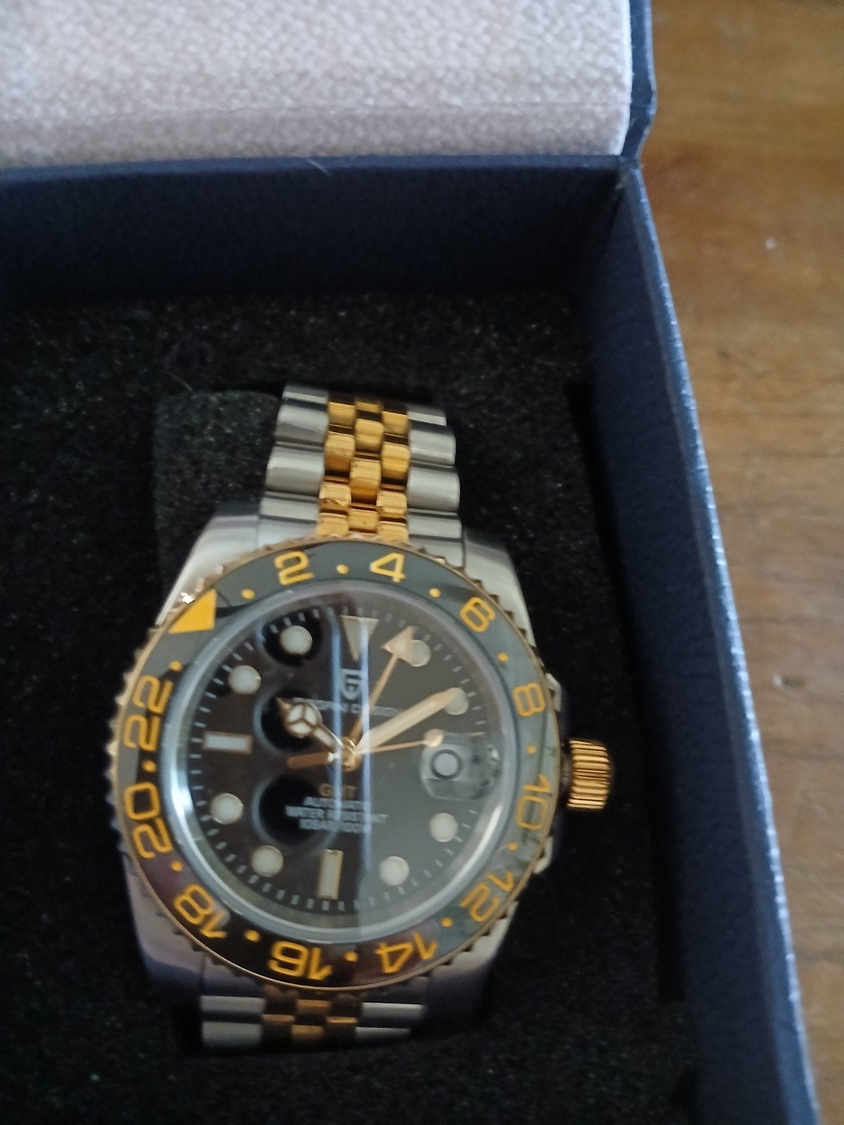 Pagani Design GMT Automatisch Horloge - Zilver/Goud, Ophalen of Verzenden