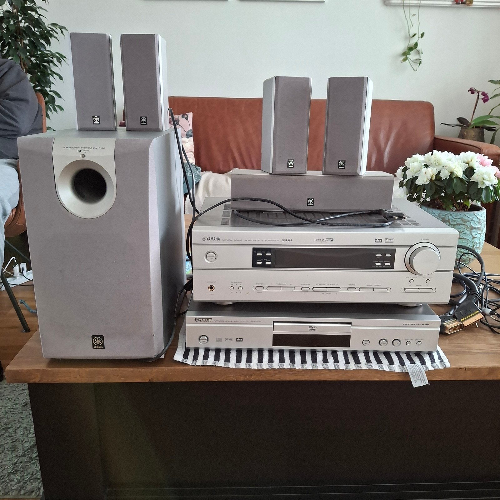Yamaha Home Cinema Set met DVD-speler en 5.1 geluid, Audio, Tv en Foto, Home Cinema-sets, Gebruikt, 70 watt of meer, Ophalen of Verzenden