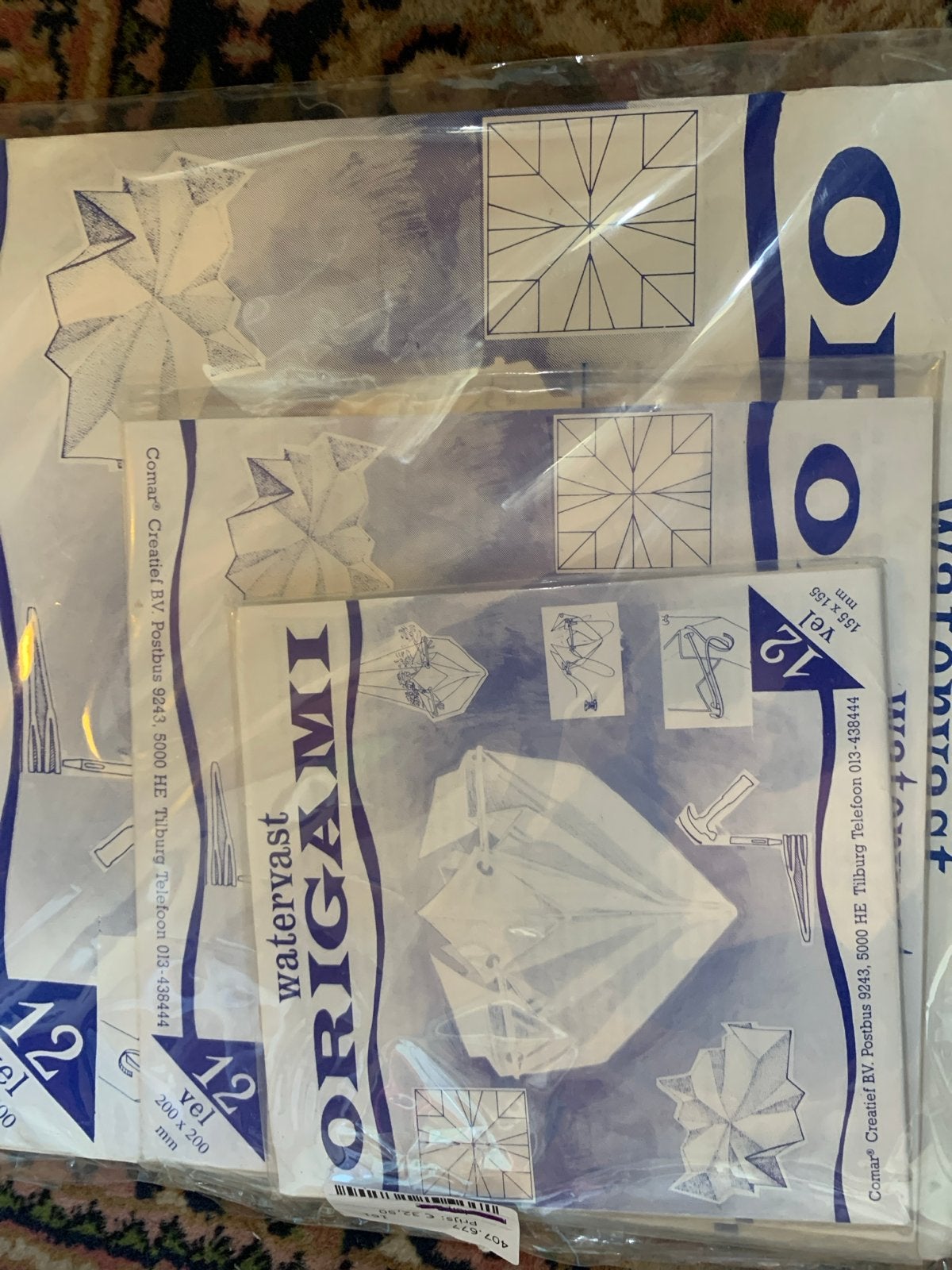 Origami Interieurdecoraties Boek & Watervast Origami Papier, Overige thema's, Meerkleurig, Ophalen of Verzenden, Zo goed als nieuw