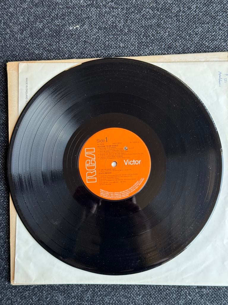 Elvis Presley - Welcome to My World LP, Ophalen, Gebruikt, 12 inch