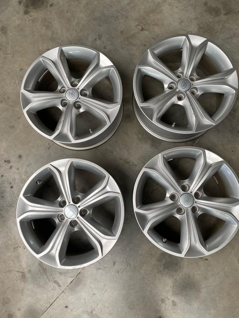 Velgen 17 inch Evoque Discovery Sport incl tpms en naafkapje, Auto-onderdelen, Banden en Velgen, Ophalen, Gebruikt, Velg(en), 17 inch