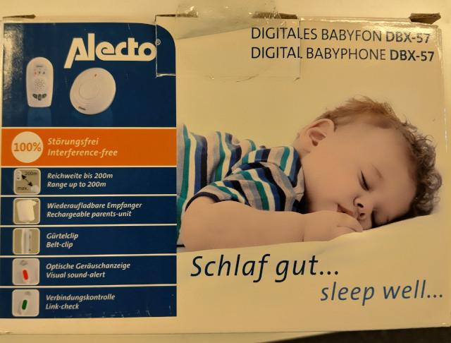 Alecto dbx57 draadloze digitale babyfoon, Kinderen en Baby's, Babyfoons, Ophalen of Verzenden, Nieuw, 250 meter of meer, Digitaal