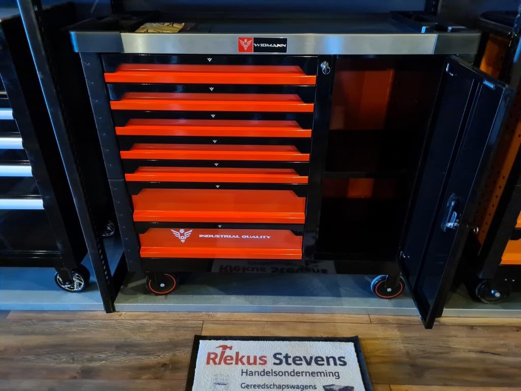 widmann xxl gereedschapwagen zeven laden gevuld, Ophalen of Verzenden, Gevuld, Nieuw