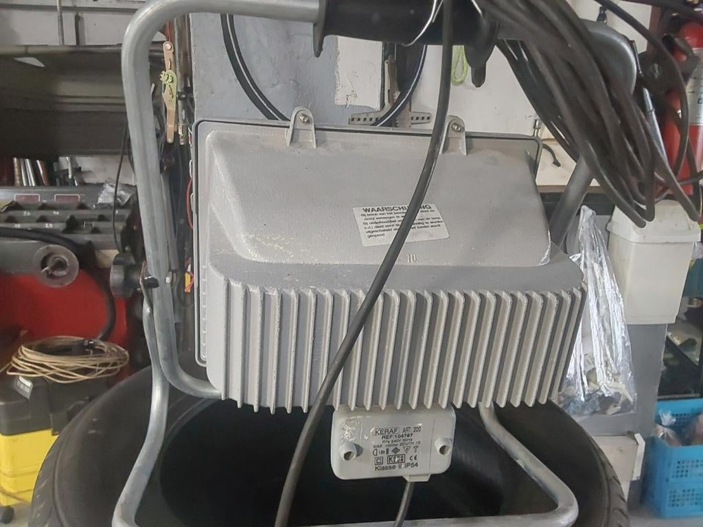 Bouwlamp 1000W in nette staat + reserve buislamp, Doe-het-zelf en Verbouw, Bouwverlichting, Ophalen of Verzenden
