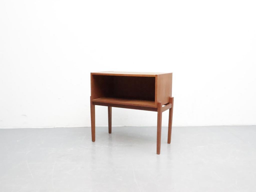 Deens nachtkastje | Vintage | Teak, Ophalen, Gebruikt, Minder dan 45 cm, .