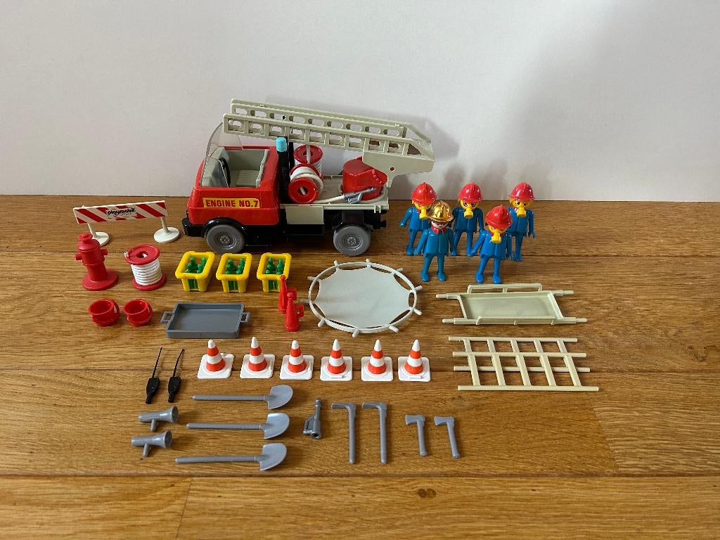 Playmobil 3156 brandweerset, Ophalen of Verzenden, Gebruikt, Complete set