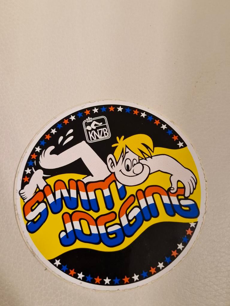 5301 Sticker KNZB Swim Jogging, Ophalen of Verzenden, Zo goed als nieuw