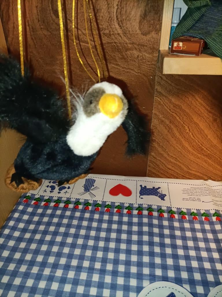 Adelaar marionet vogel 23 cm, Ophalen of Verzenden, Zo goed als nieuw, Overige typen