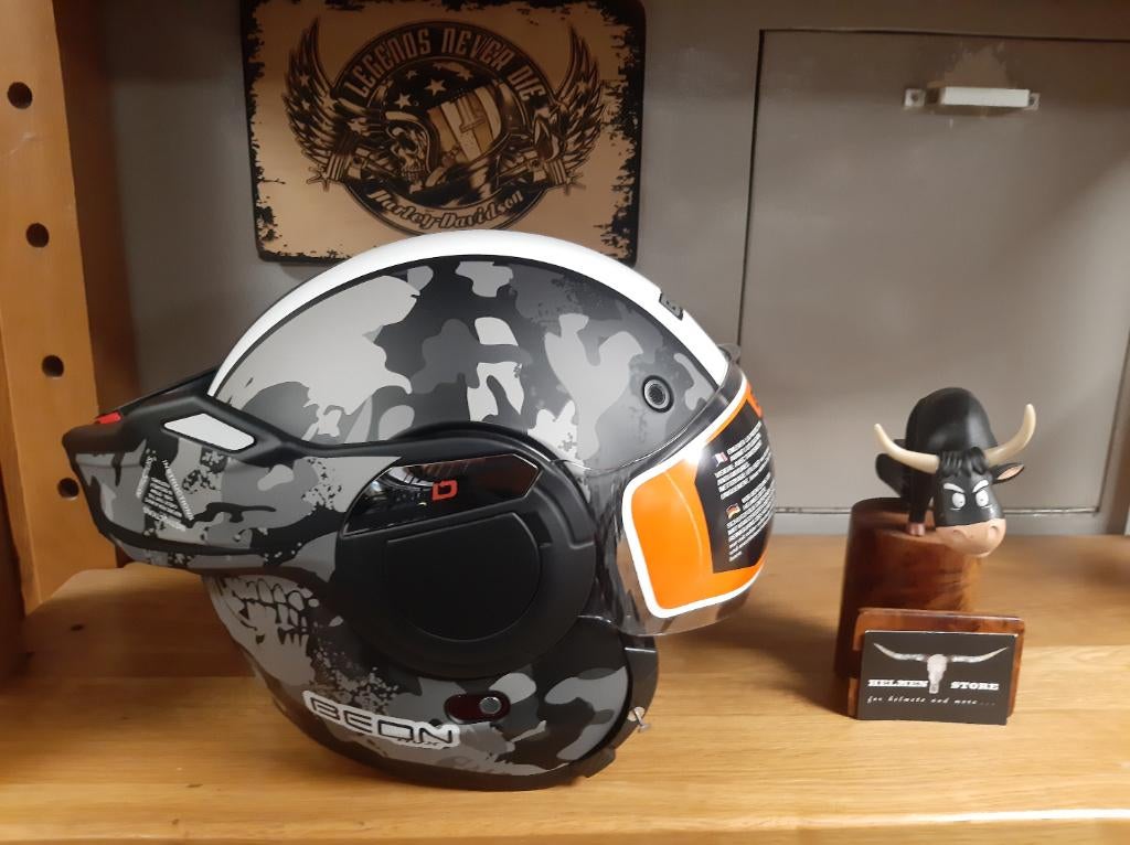 Beon stratos helm maat L Beon skull helm L systeemhelm L, Motoren, Kleding | Motorhelmen, Dames, Heren, Systeemhelm, L, Overige merken