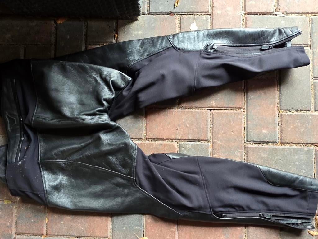 Macna leren motorjas en broek - set, Ophalen, Jas | leer, Dames, Tweedehands