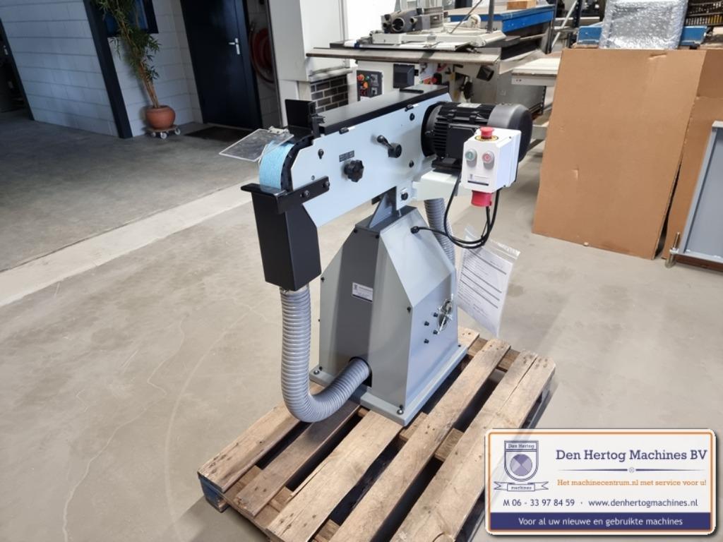 Bandslijpmachine met afzuiging 75x2000 Wisent BSMA75 400V, Ophalen of Verzenden, Gebruikt, 1200 watt of meer, Bandschuurmachine