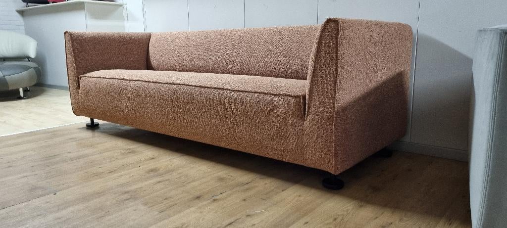 Gelderland bank type 4800  220cm breed refurbished Ploegstof, Gelderland Design, Verzenden, 75 tot 100 cm, Rechte bank