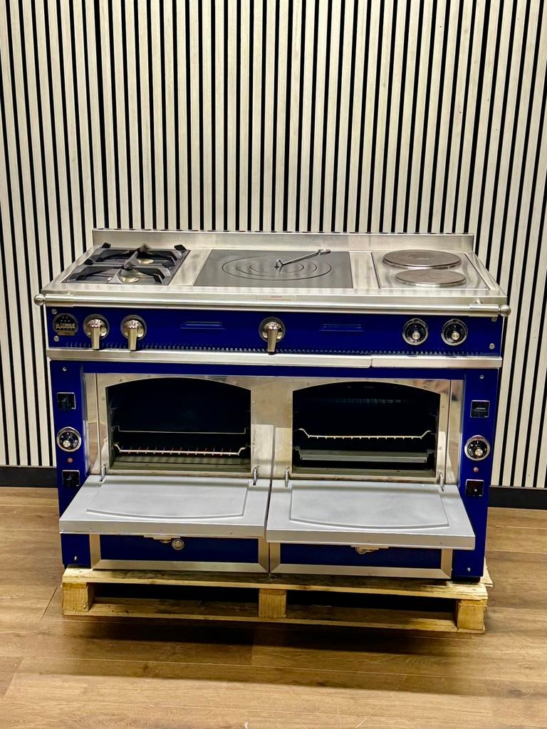 Luxe La Cornue met coupe de feu & 2 elektrische zones 120cm, Fornello Esperta, Grill, Ophalen of Verzenden, Zo goed als nieuw