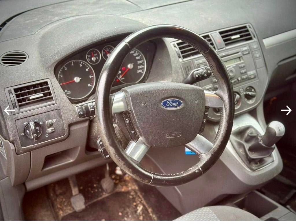 Ford C-Max 1.8 88KW 2004 Blauw, Auto's, Ford, Voorwielaandrijving, Euro 5, 1287 kg, 1200 kg