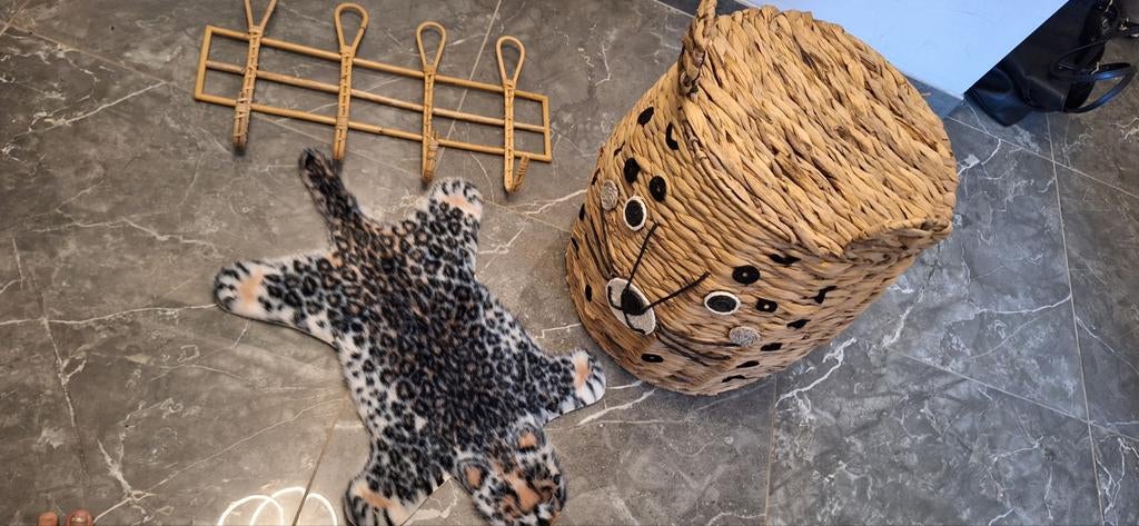Grote mand enz, Huis en Inrichting, Woonaccessoires | Schalen en Manden, Ophalen, Mand, Rond, Nieuw