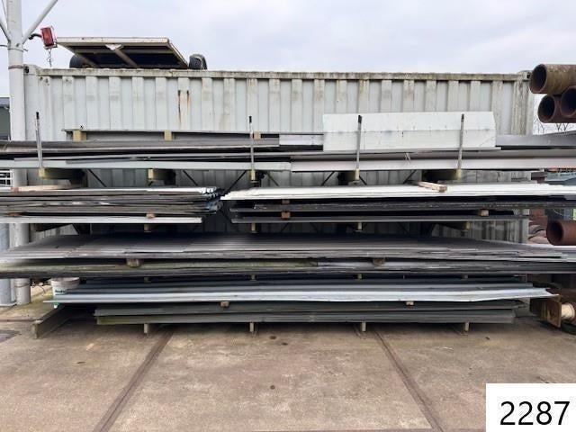 2287. Diverse golfplaten / damwandplaten / golfplaat / plaat, Ophalen, Overige materialen, Gebruikt, Overige kleuren
